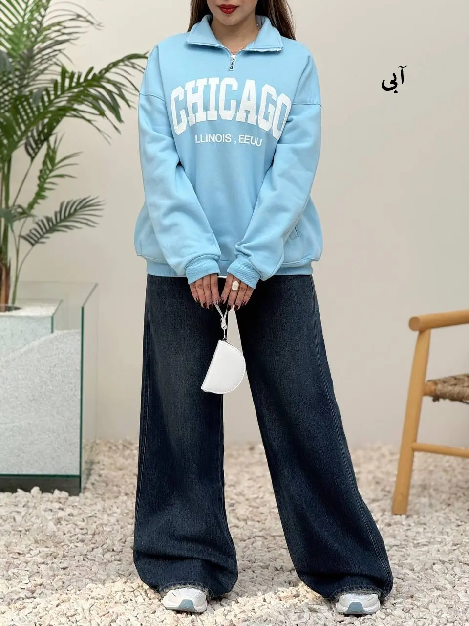 3995-دورس نیم زیپ chicaGo (ایراددار)